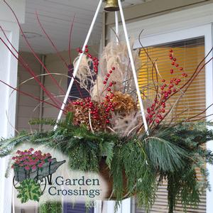 Lighted hanging Baskets- Winter