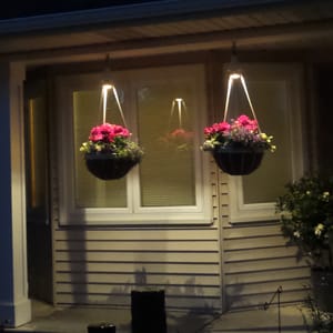 Lighted Hanging Baskets-Summer