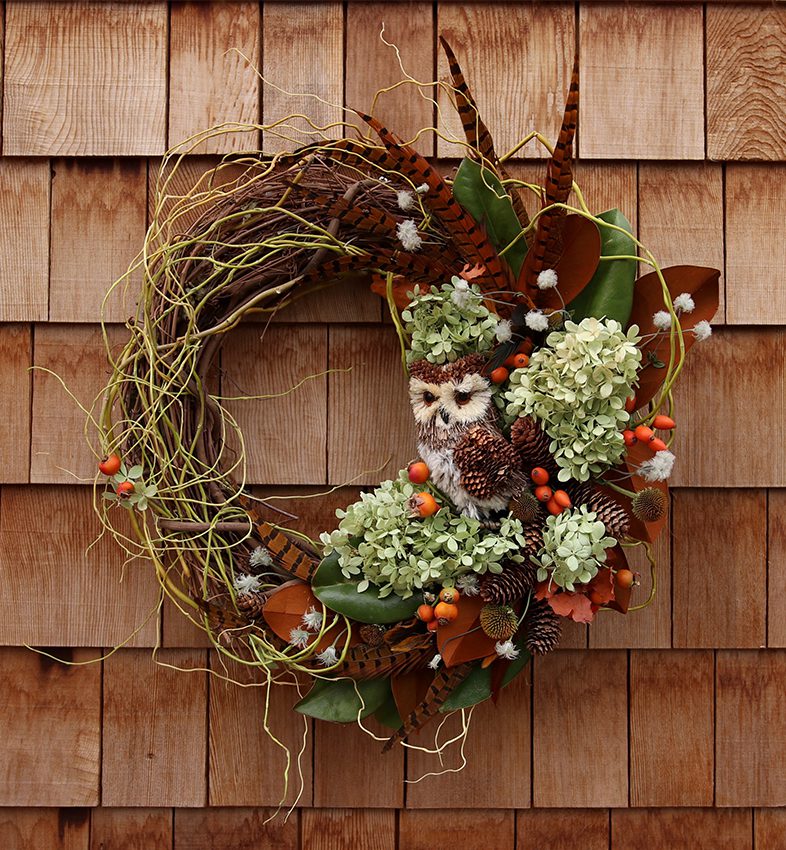 Fall Owl Wreath