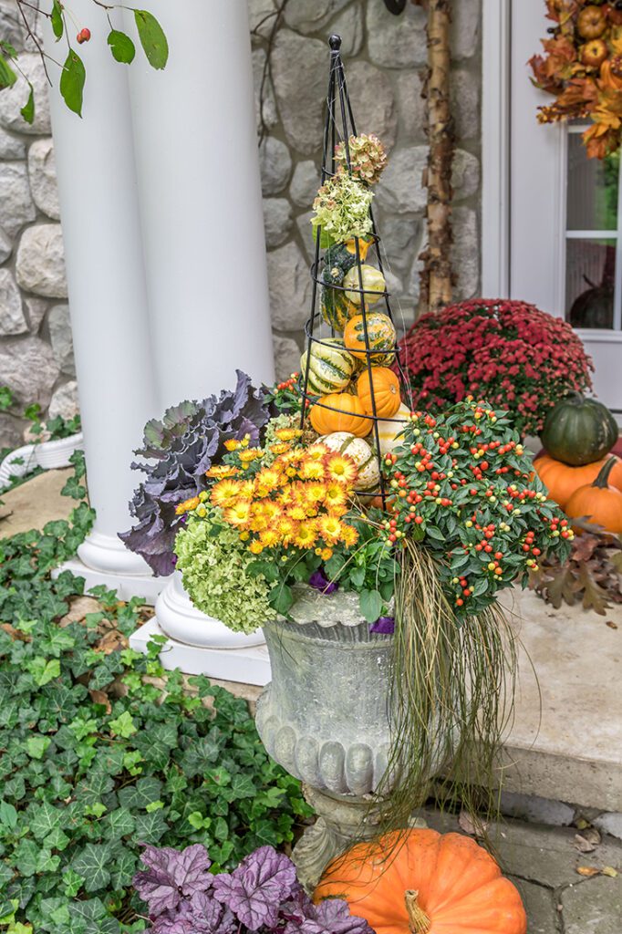 Fall Porch Pot
