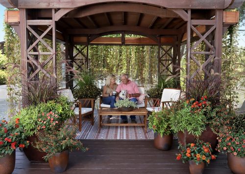 7 Wood Gazebo with people_PW 7 Wood Gazebo with people_PW