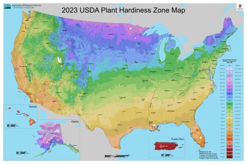 USDA Zone Map - 2023