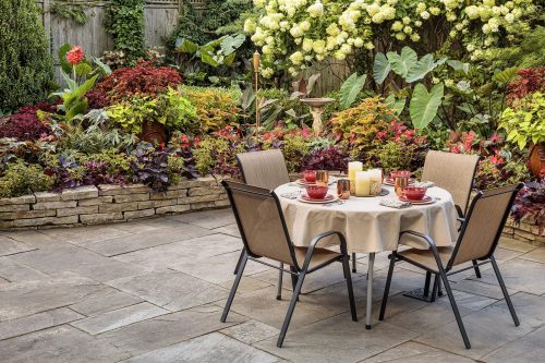 Warm palette-Shady Patio Garden 430