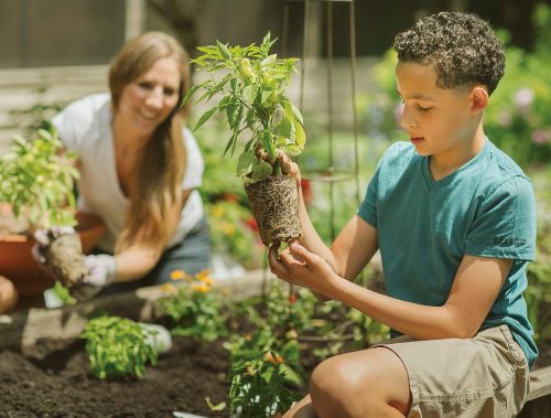 child gardening w mother_PW web